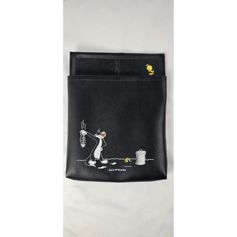 1997 Warner‎ Bros Sylvester Tweety Car Pocket Litter Bag Black